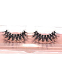 TDB Hitomi custom eyelash packaging box Premium 3d Mink Lashes clear band luxury real fluffy 3d mink eyelashes